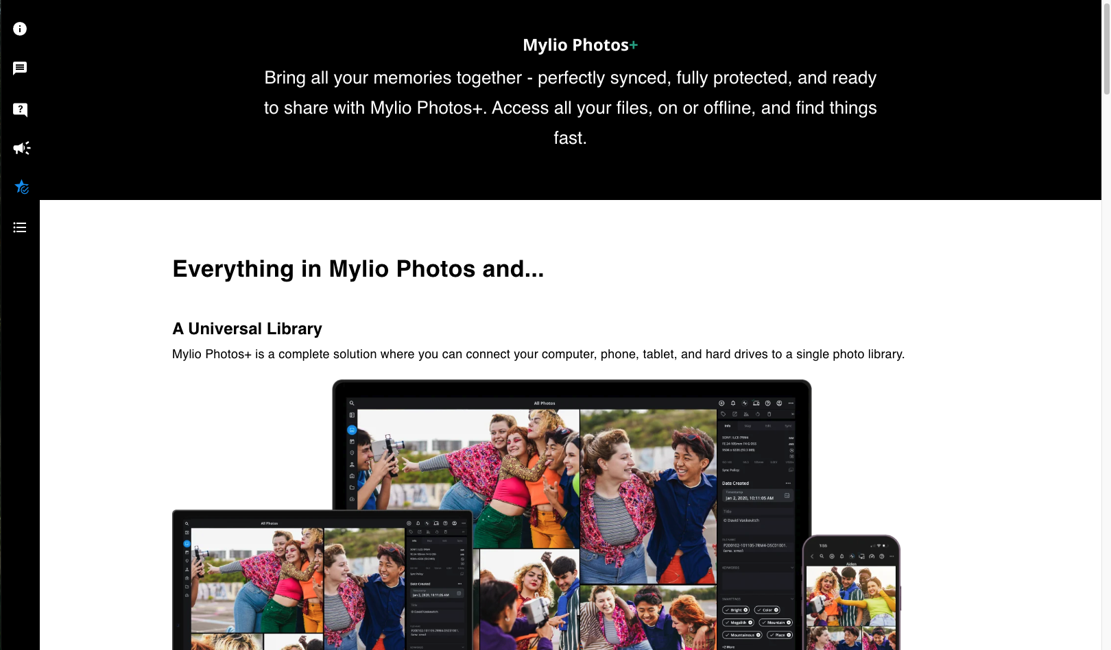 Learn Panel — Mylio